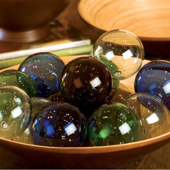 Recycled Glass S/6 Spheres - Picture 5 of 5